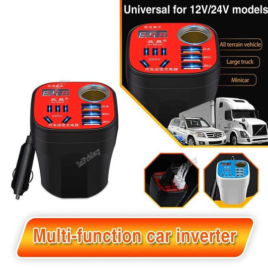 Convertisseur De Puissance De Voiture 12v À 220v Avec Charge Rapide